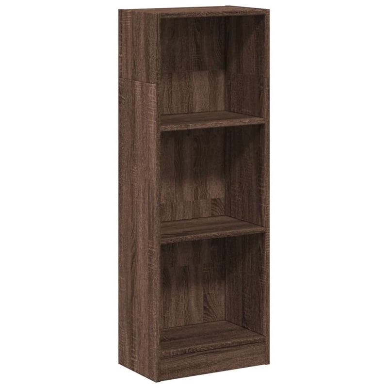 vidaXL barna tölgy színű szerelt fa könyvszekrény 40 x 24 x 109 cm