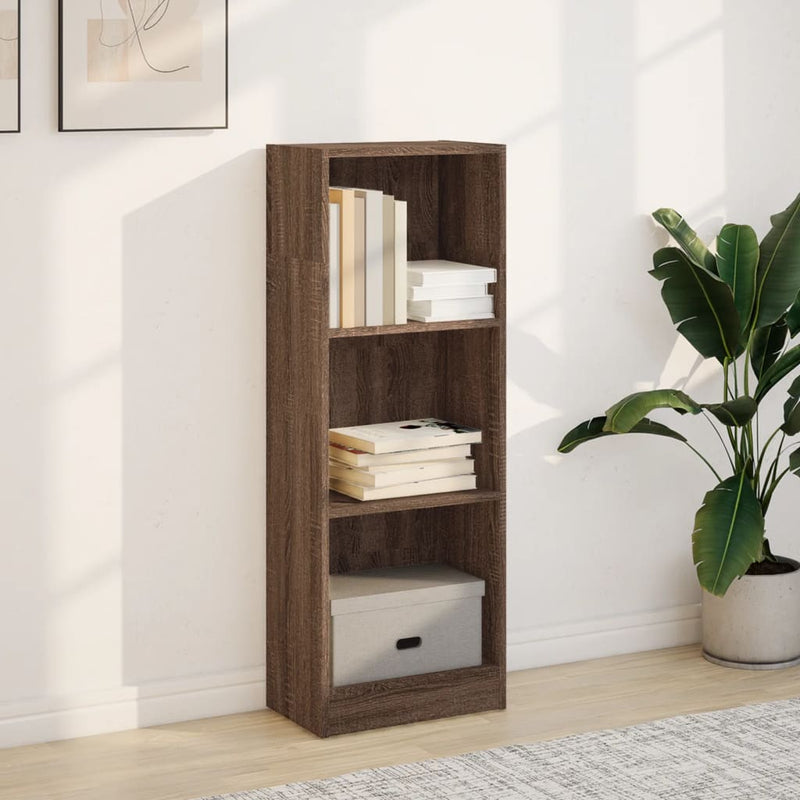 vidaXL barna tölgy színű szerelt fa könyvszekrény 40 x 24 x 109 cm