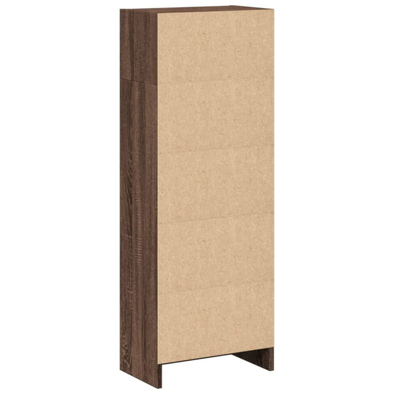 vidaXL barna tölgy színű szerelt fa könyvszekrény 40 x 24 x 109 cm