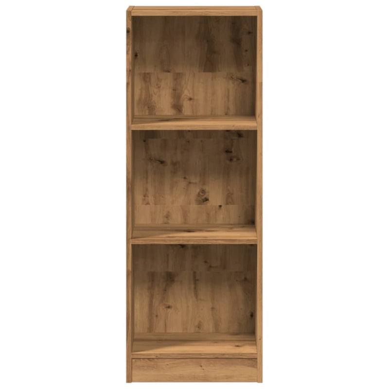 vidaXL kézműves tölgy szerelt fa könyvespolc 40 x 24 x 109 cm