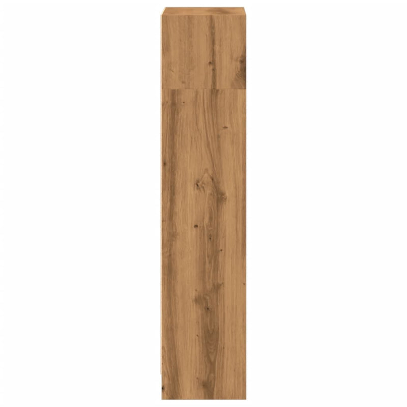 vidaXL kézműves tölgy szerelt fa könyvespolc 40 x 24 x 109 cm