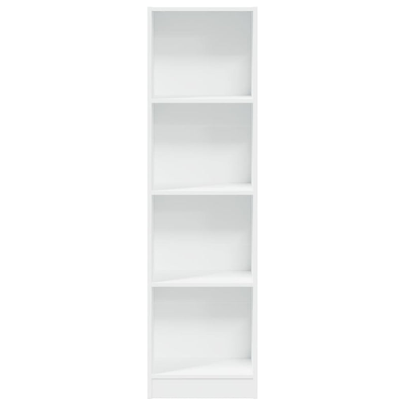 vidaXL fehér szerelt fa könyvespolc 40 x 24 x 143 cm