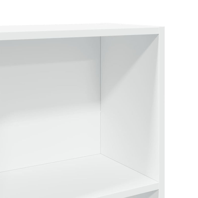 vidaXL fehér szerelt fa könyvespolc 40 x 24 x 143 cm