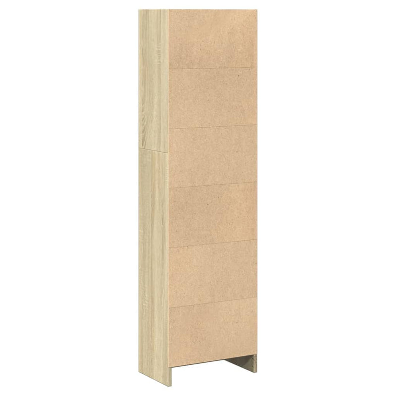 vidaXL sonoma tölgy színű szerelt fa könyvszekrény 40 x 24 x 143 cm