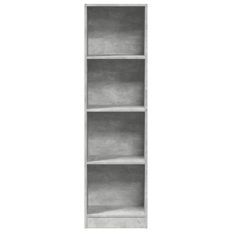 vidaXL betonszürke szerelt fa könyvespolc 40 x 24 x 143 cm