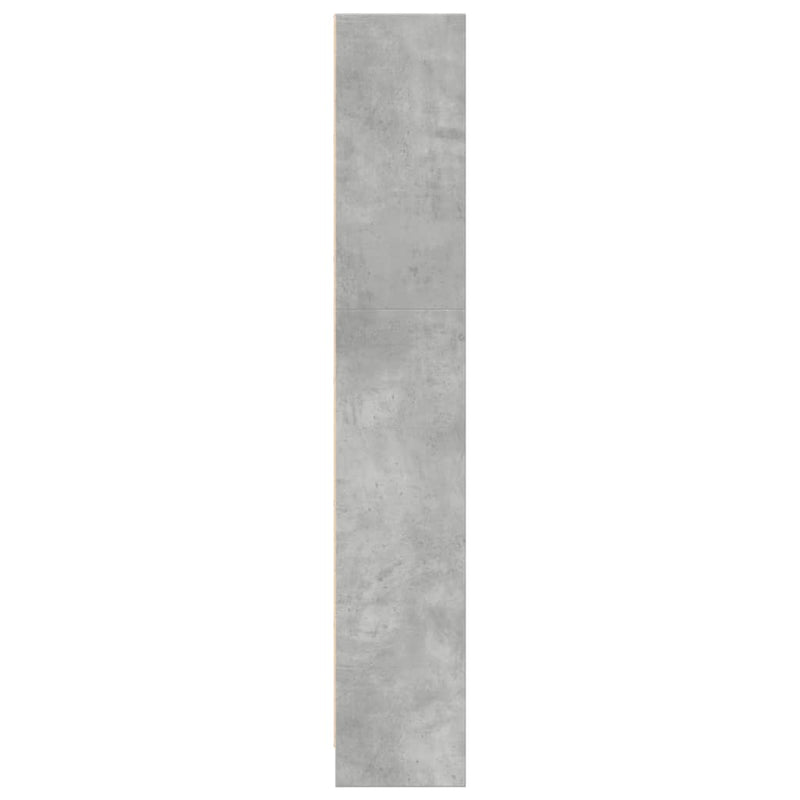 vidaXL betonszürke szerelt fa könyvespolc 40 x 24 x 143 cm