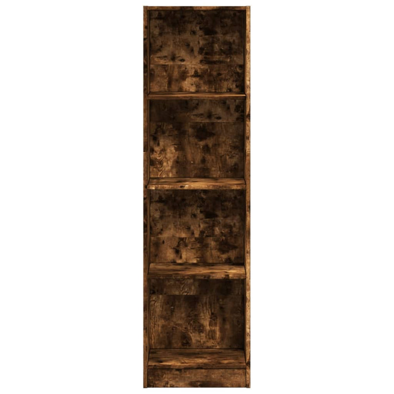 vidaXL füstös tölgy színű szerelt fa könyvszekrény 40 x 24 x 143 cm