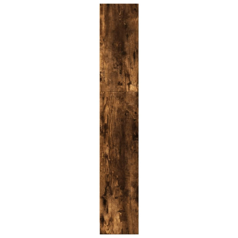 vidaXL füstös tölgy színű szerelt fa könyvszekrény 40 x 24 x 143 cm