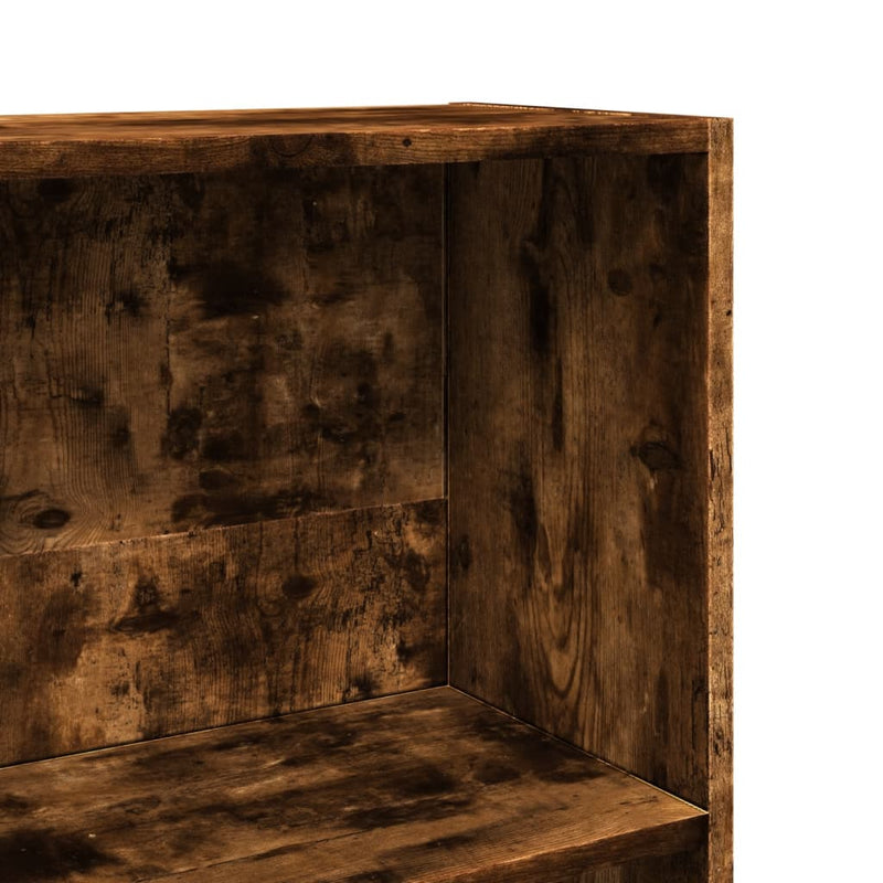 vidaXL füstös tölgy színű szerelt fa könyvszekrény 40 x 24 x 143 cm