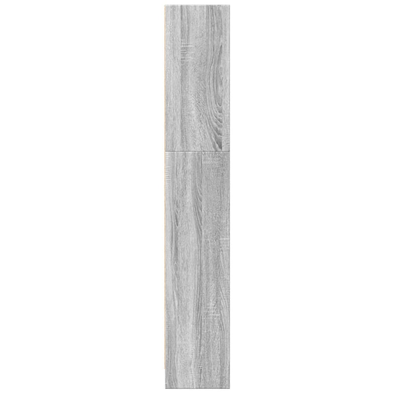 vidaXL szürke sonoma színű szerelt fa könyvespolc 40 x 24 x 143 cm