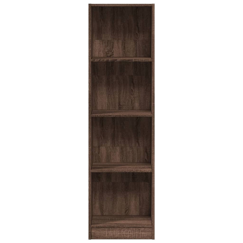 vidaXL barna tölgy színű szerelt fa könyvszekrény 40 x 24 x 143 cm
