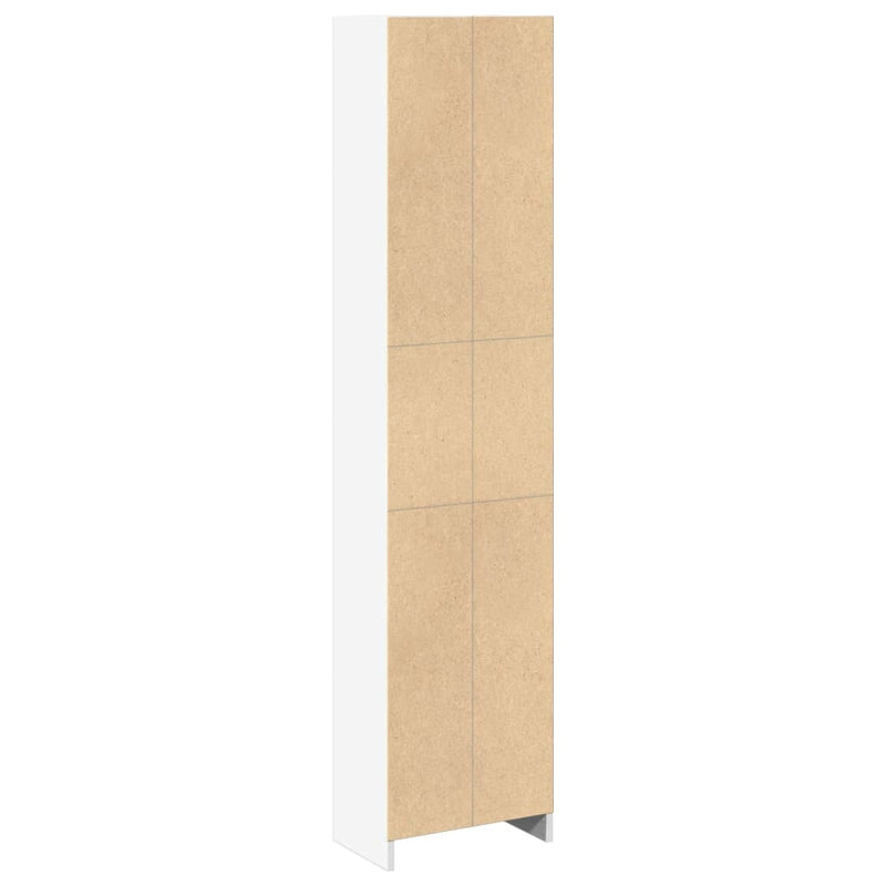 vidaXL fehér szerelt fa könyvespolc 40 x 24 x 176 cm