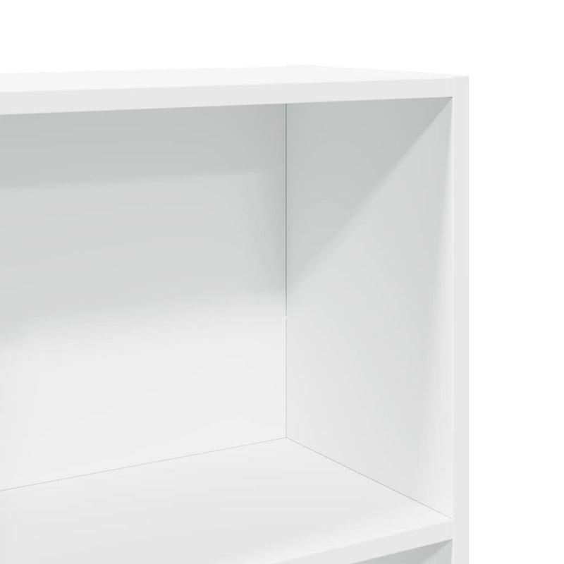 vidaXL fehér szerelt fa könyvespolc 40 x 24 x 176 cm