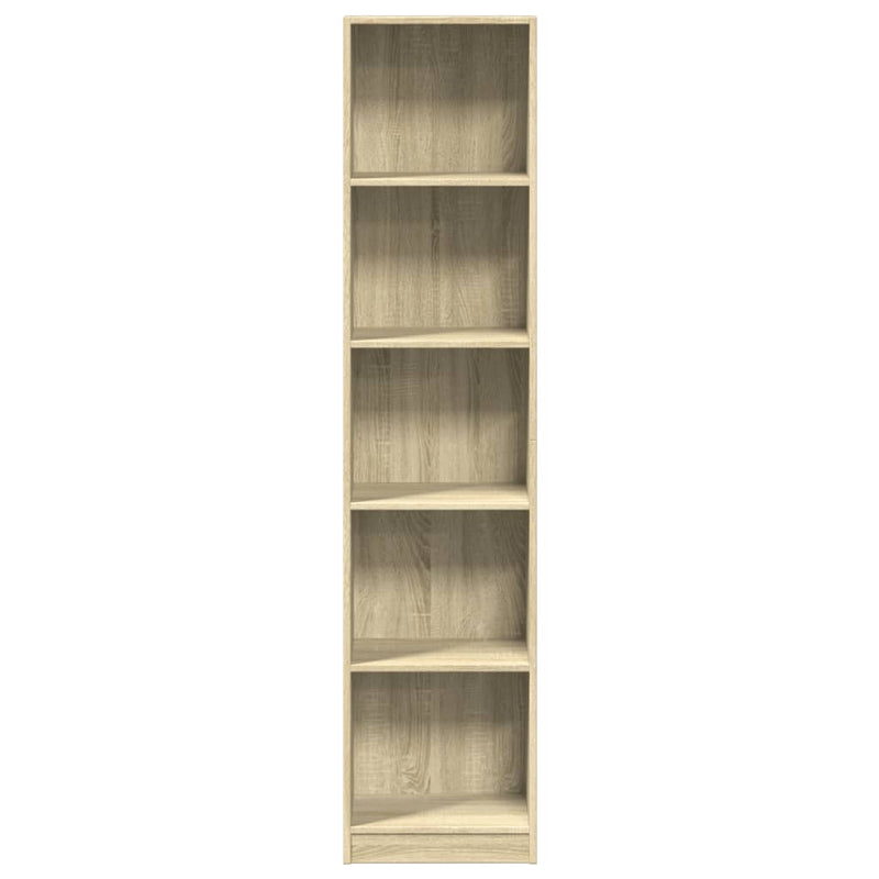 vidaXL sonoma tölgy színű szerelt fa könyvespolc 40 x 24 x 176 cm