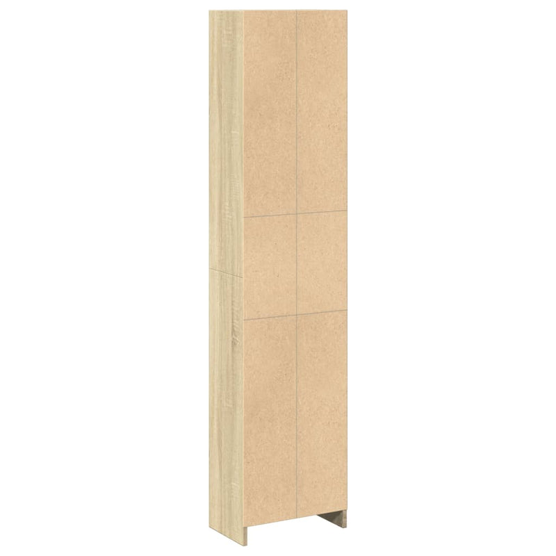 vidaXL sonoma tölgy színű szerelt fa könyvespolc 40 x 24 x 176 cm