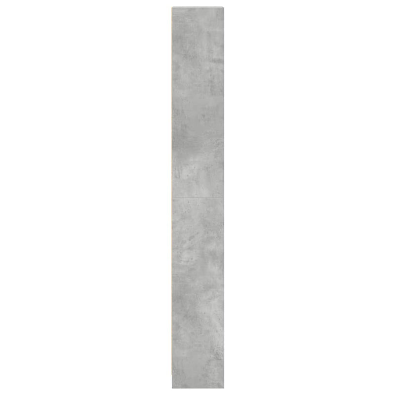 vidaXL betonszürke szerelt fa könyvespolc 40 x 24 x 176 cm