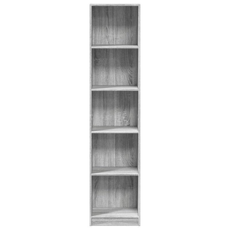 vidaXL szürke sonoma színű szerelt fa könyvespolc 40 x 24 x 176 cm