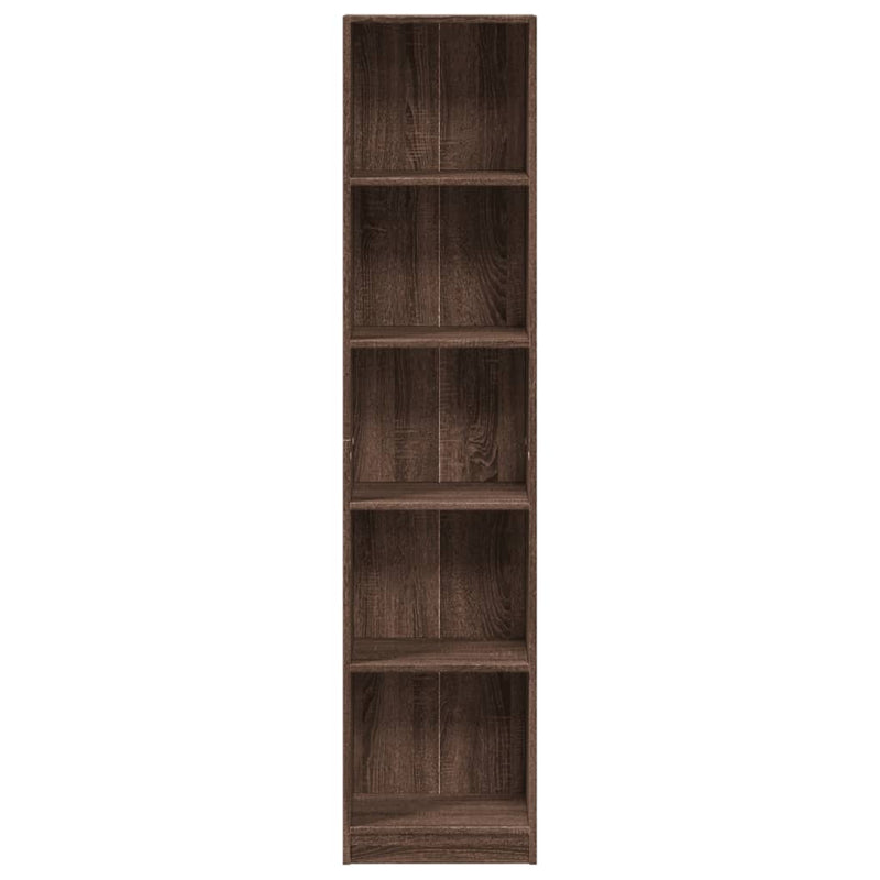vidaXL barna tölgy színű szerelt fa könyvszekrény 40 x 24 x 176 cm