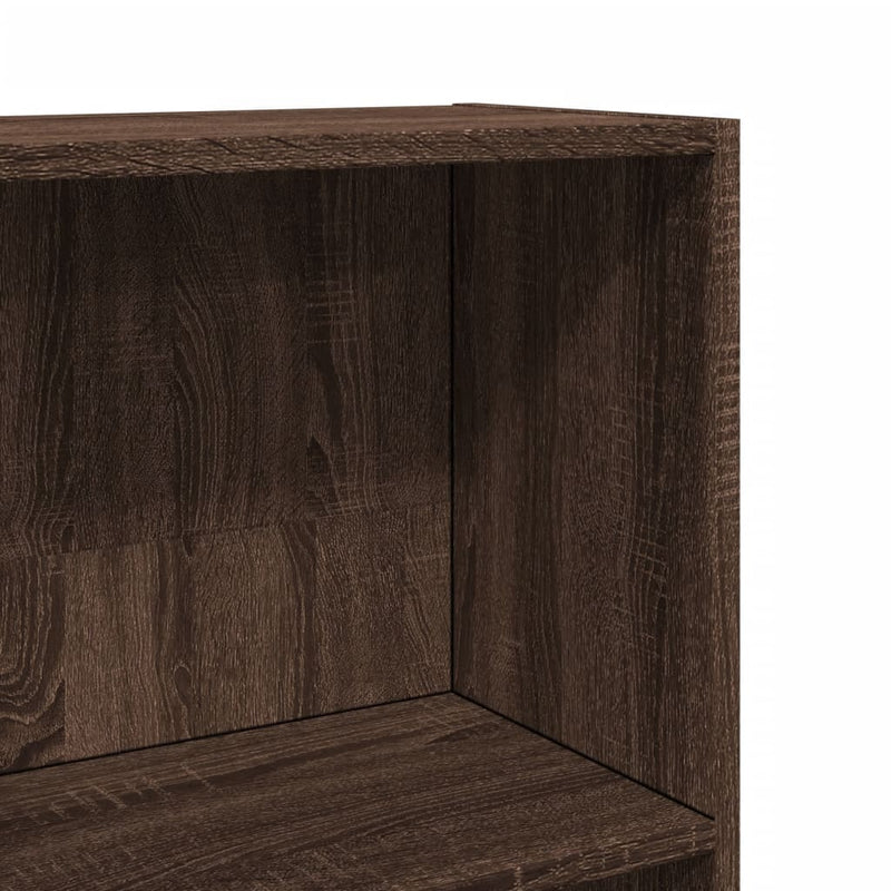 vidaXL barna tölgy színű szerelt fa könyvszekrény 40 x 24 x 176 cm