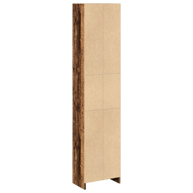 vidaXL antik fa színű szerelt fa könyvespolc 40 x 24 x 176 cm