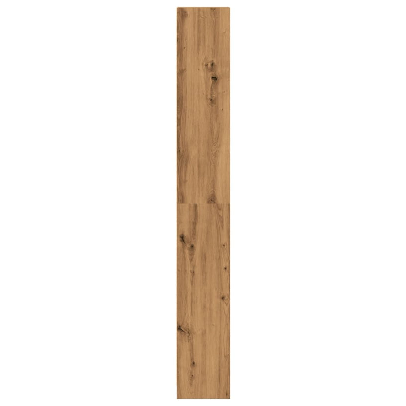 vidaXL műfából készült, kézműves tölgyfa könyvespolc 40 x 24 x 176 cm