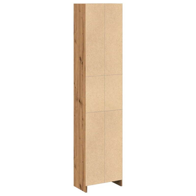 vidaXL műfából készült, kézműves tölgyfa könyvespolc 40 x 24 x 176 cm