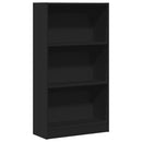 vidaXL fekete szerelt fa könyvszekrény 60 x 24 x 109 cm