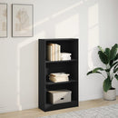 vidaXL fekete szerelt fa könyvszekrény 60 x 24 x 109 cm