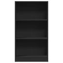 vidaXL fekete szerelt fa könyvszekrény 60 x 24 x 109 cm