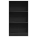 vidaXL fekete szerelt fa könyvszekrény 60 x 24 x 109 cm