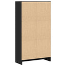 vidaXL fekete szerelt fa könyvszekrény 60 x 24 x 109 cm