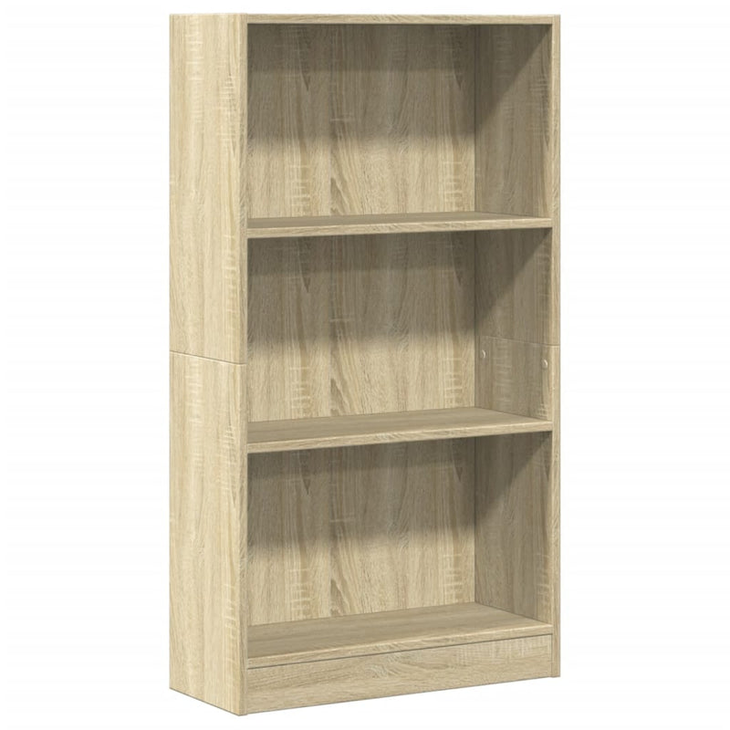 vidaXL sonoma tölgy színű szerelt fa könyvespolc 60 x 24 x 109 cm