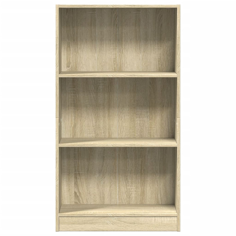 vidaXL sonoma tölgy színű szerelt fa könyvespolc 60 x 24 x 109 cm
