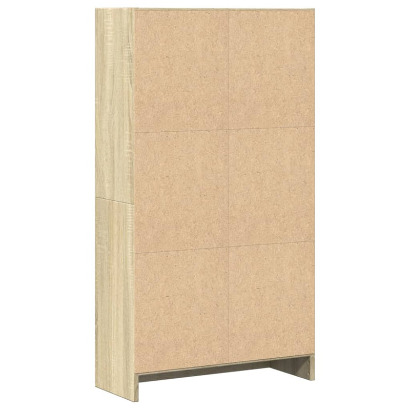 vidaXL sonoma tölgy színű szerelt fa könyvespolc 60 x 24 x 109 cm