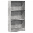 vidaXL betonszürke szerelt fa könyvespolc 60 x 24 x 109 cm