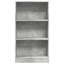 vidaXL betonszürke szerelt fa könyvespolc 60 x 24 x 109 cm