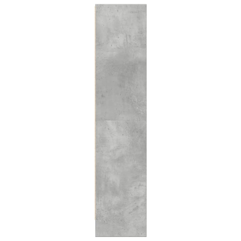 vidaXL betonszürke szerelt fa könyvespolc 60 x 24 x 109 cm