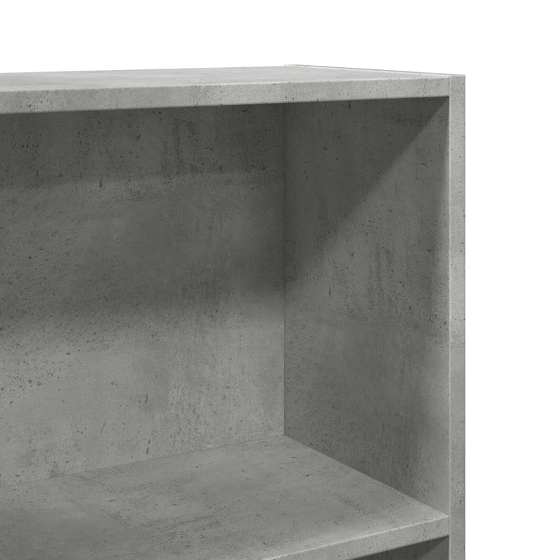 vidaXL betonszürke szerelt fa könyvespolc 60 x 24 x 109 cm