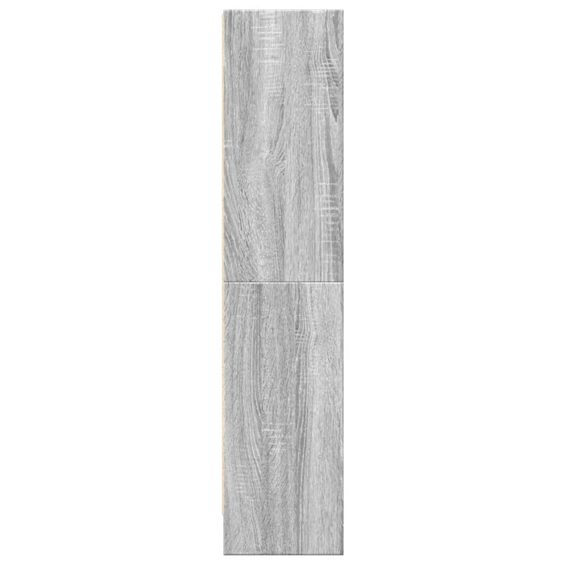 vidaXL szürke sonoma színű szerelt fa könyvespolc 60 x 24 x 109 cm