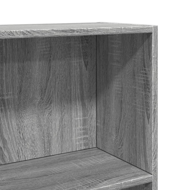vidaXL szürke sonoma színű szerelt fa könyvespolc 60 x 24 x 109 cm