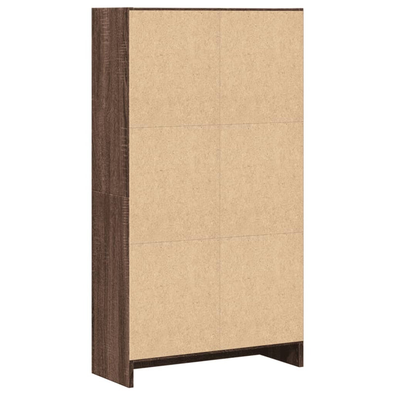 vidaXL barna tölgy színű szerelt fa könyvszekrény 60 x 24 x 109 cm