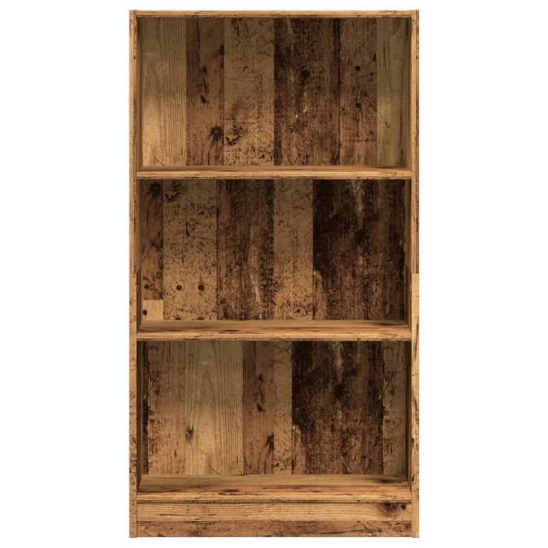 vidaXL antik fa színű szerelt fa könyvespolc 60 x 24 x 109 cm