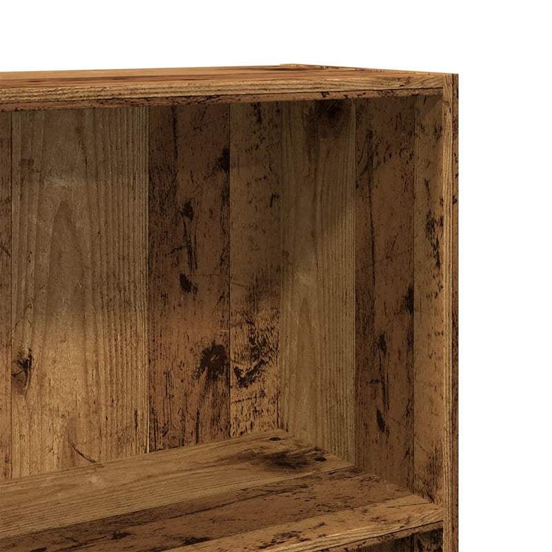 vidaXL antik fa színű szerelt fa könyvespolc 60 x 24 x 109 cm