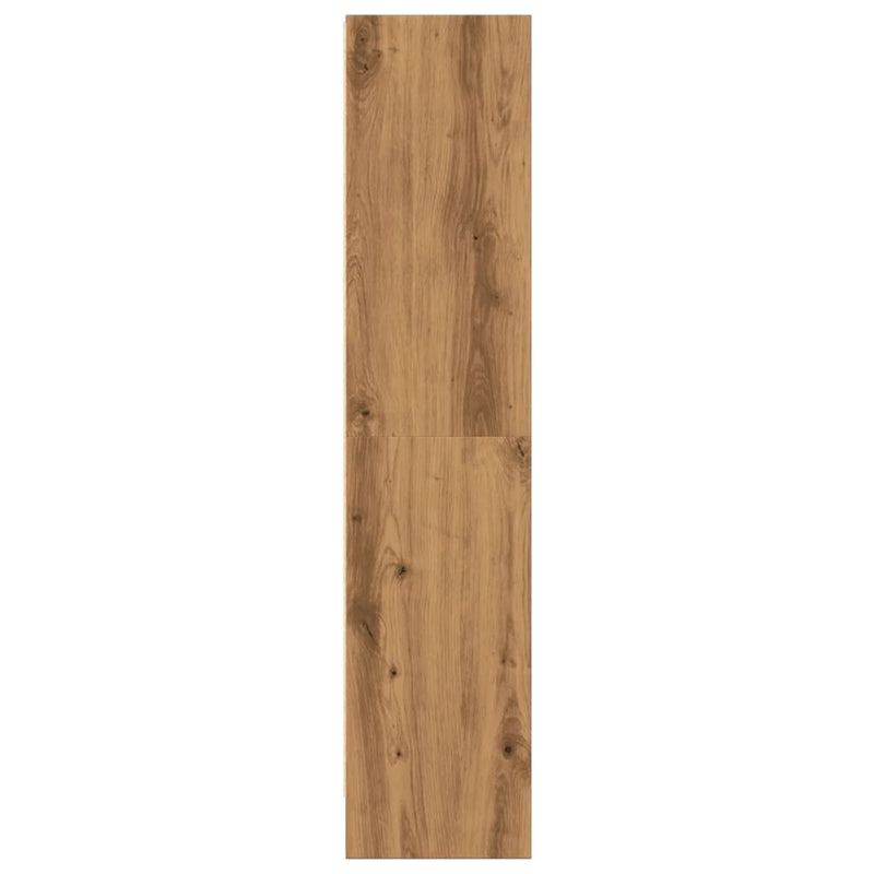 vidaXL kézműves tölgy szerelt fa könyvespolc 60 x 24 x 109 cm