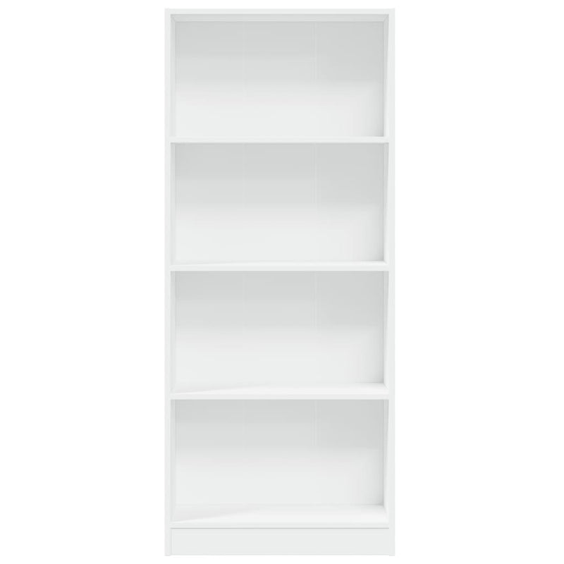 vidaXL fehér szerelt fa könyvespolc 60 x 24 x 143 cm