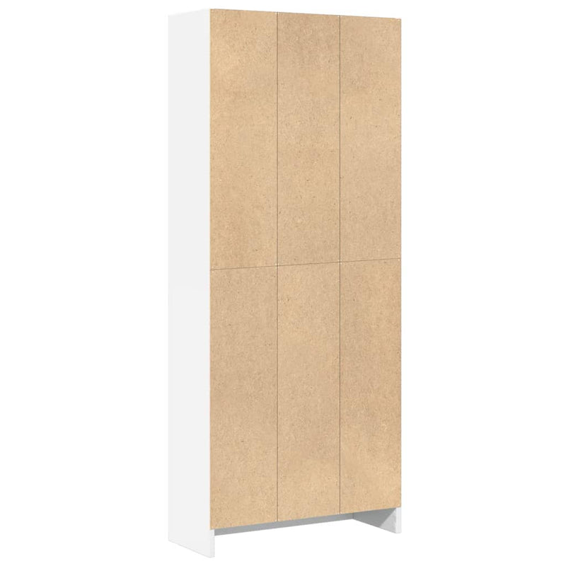 vidaXL fehér szerelt fa könyvespolc 60 x 24 x 143 cm