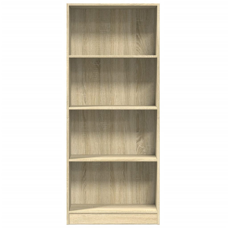 vidaXL sonoma tölgy színű szerelt fa könyvszekrény 60 x 24 x 143 cm