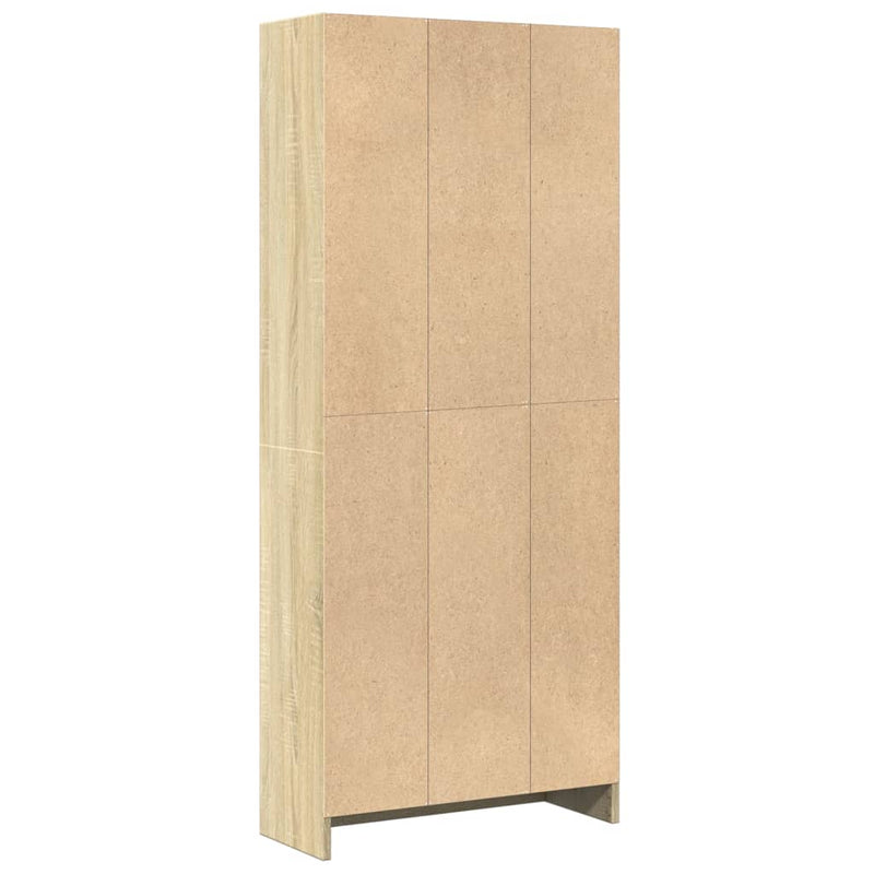 vidaXL sonoma tölgy színű szerelt fa könyvszekrény 60 x 24 x 143 cm