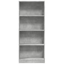 vidaXL betonszürke szerelt fa könyvespolc 60 x 24 x 143 cm