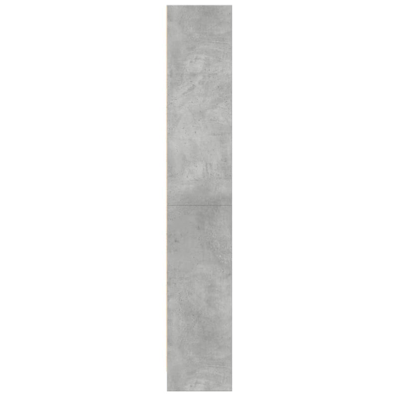 vidaXL betonszürke szerelt fa könyvespolc 60 x 24 x 143 cm